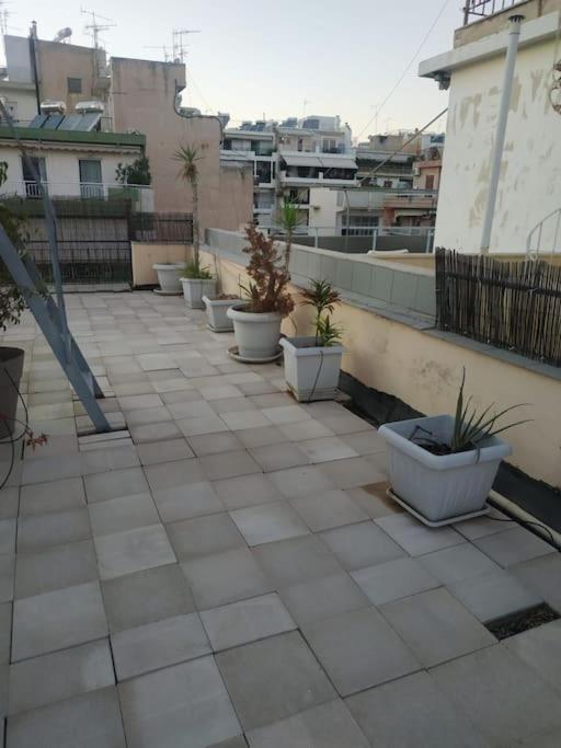 Spacious Private Rooftop Studio, Mountain And Sea View Athen Eksteriør billede
